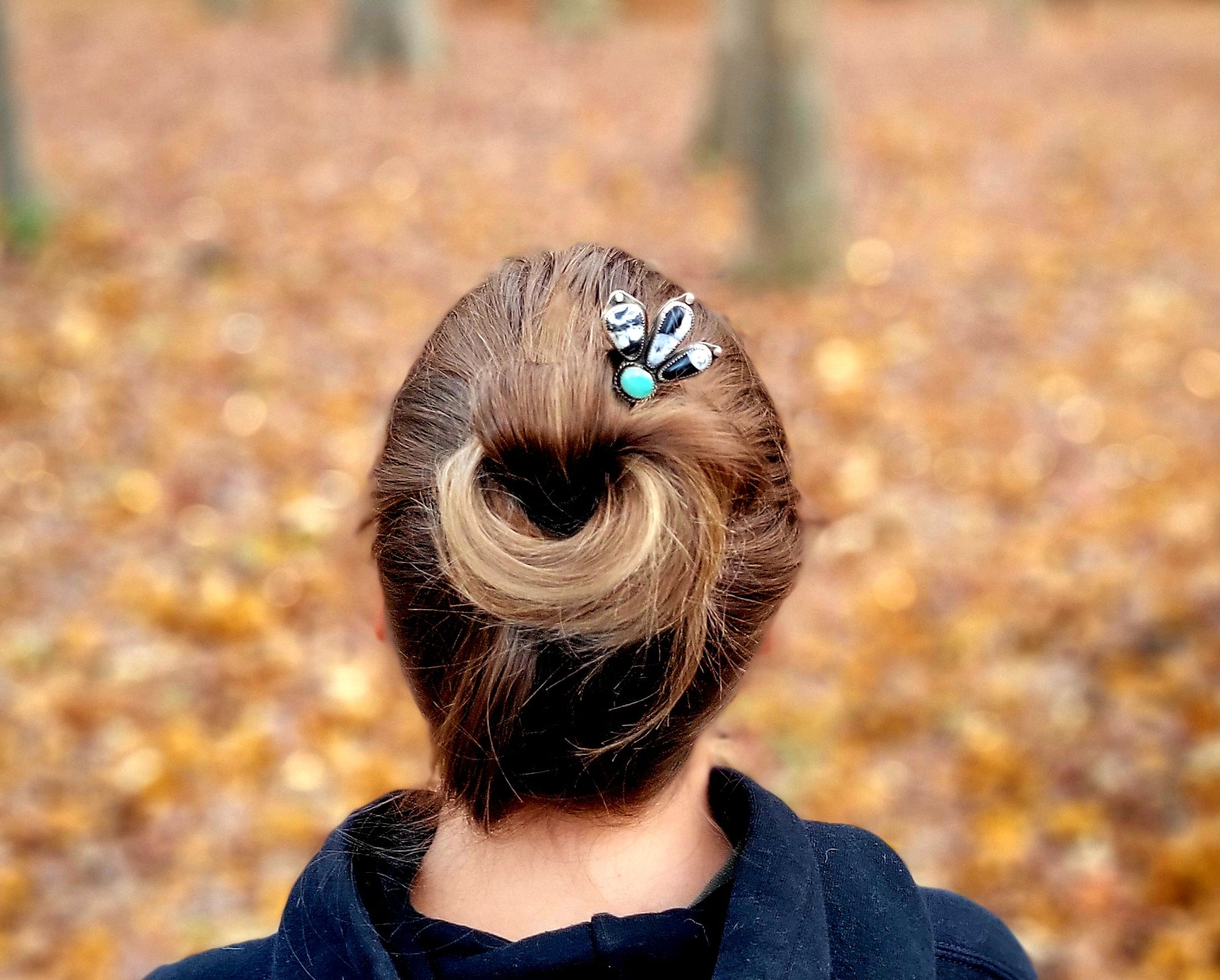 White Buffalo Turquoise Jewelry for Hair