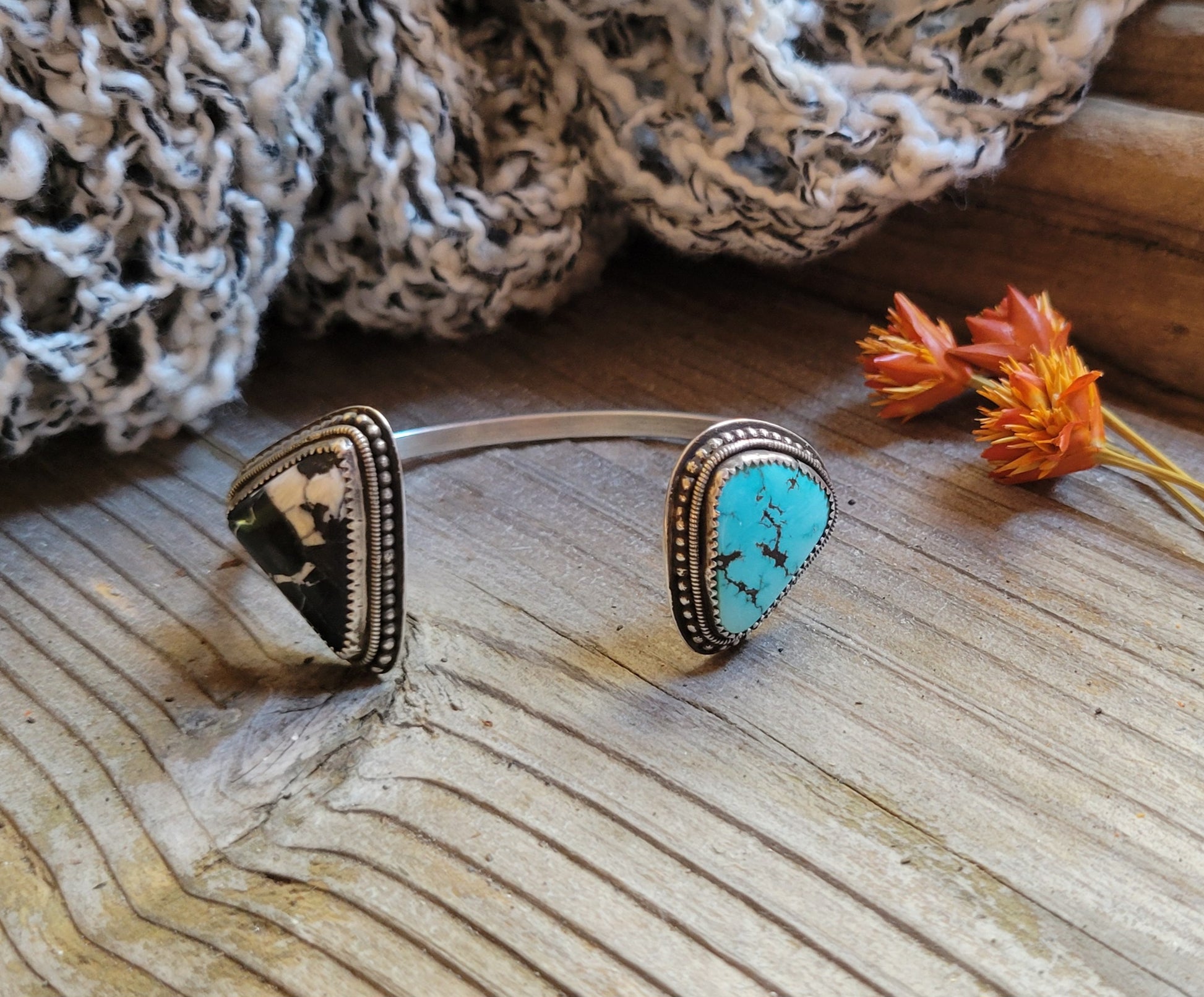 handmade turquoise cuff