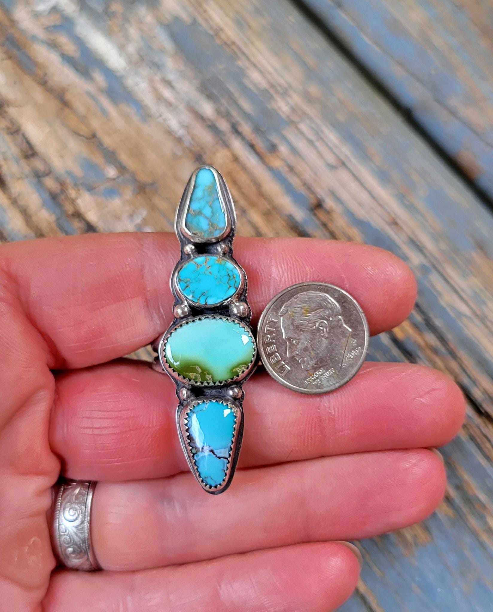 Kingman turquoise ring