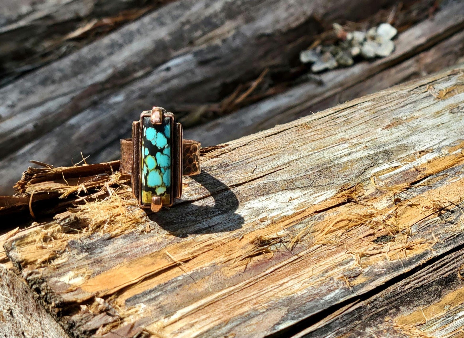 Turquoise Copper Ring