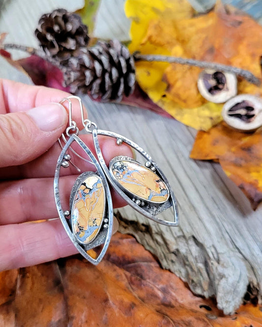 Jasper Sterling Silver Earrings 