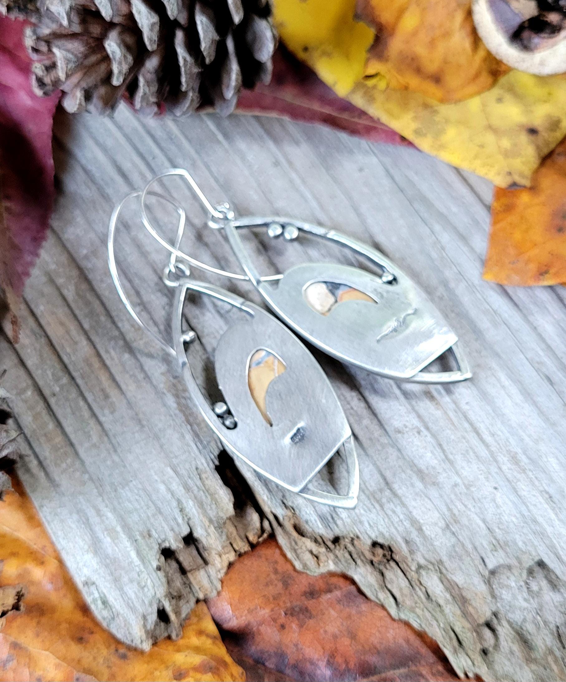 Handcrafted sterling silver earrings