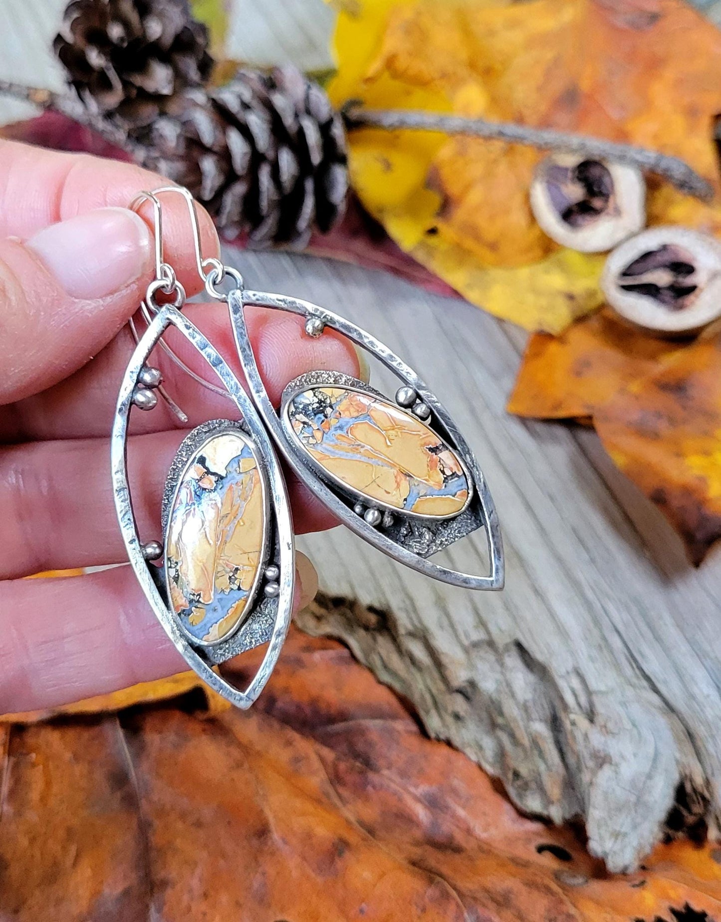 Orange Jasper  Earrings