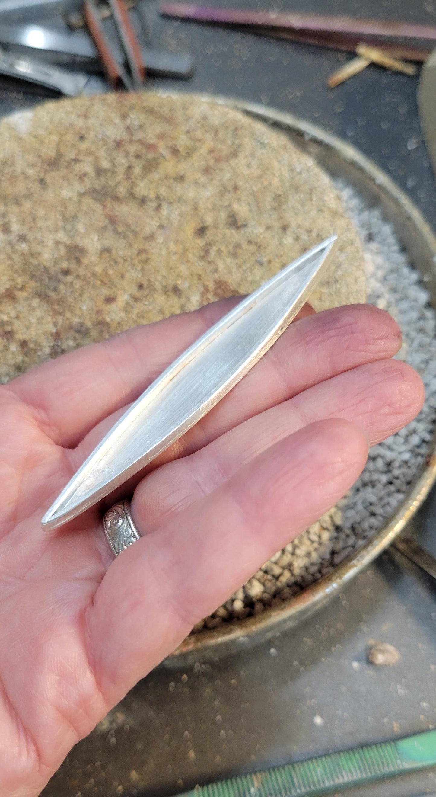 Sterling Silver Sunflower Wrap Ring - handmade, hand crafted, 100% fabricated by hand, unique statement ring, beautiful gift, Size 7.5 USA