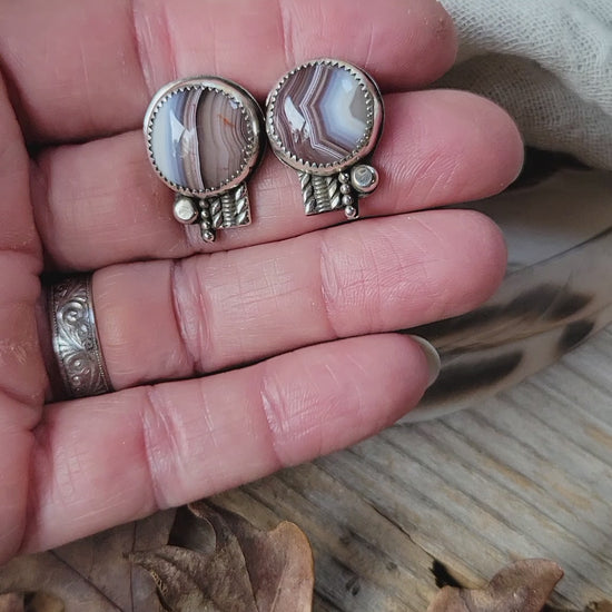 silver post earrings