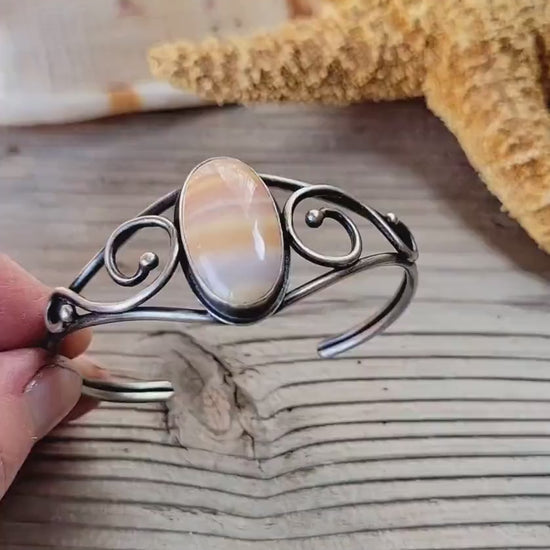 Opal Silver Cuff 