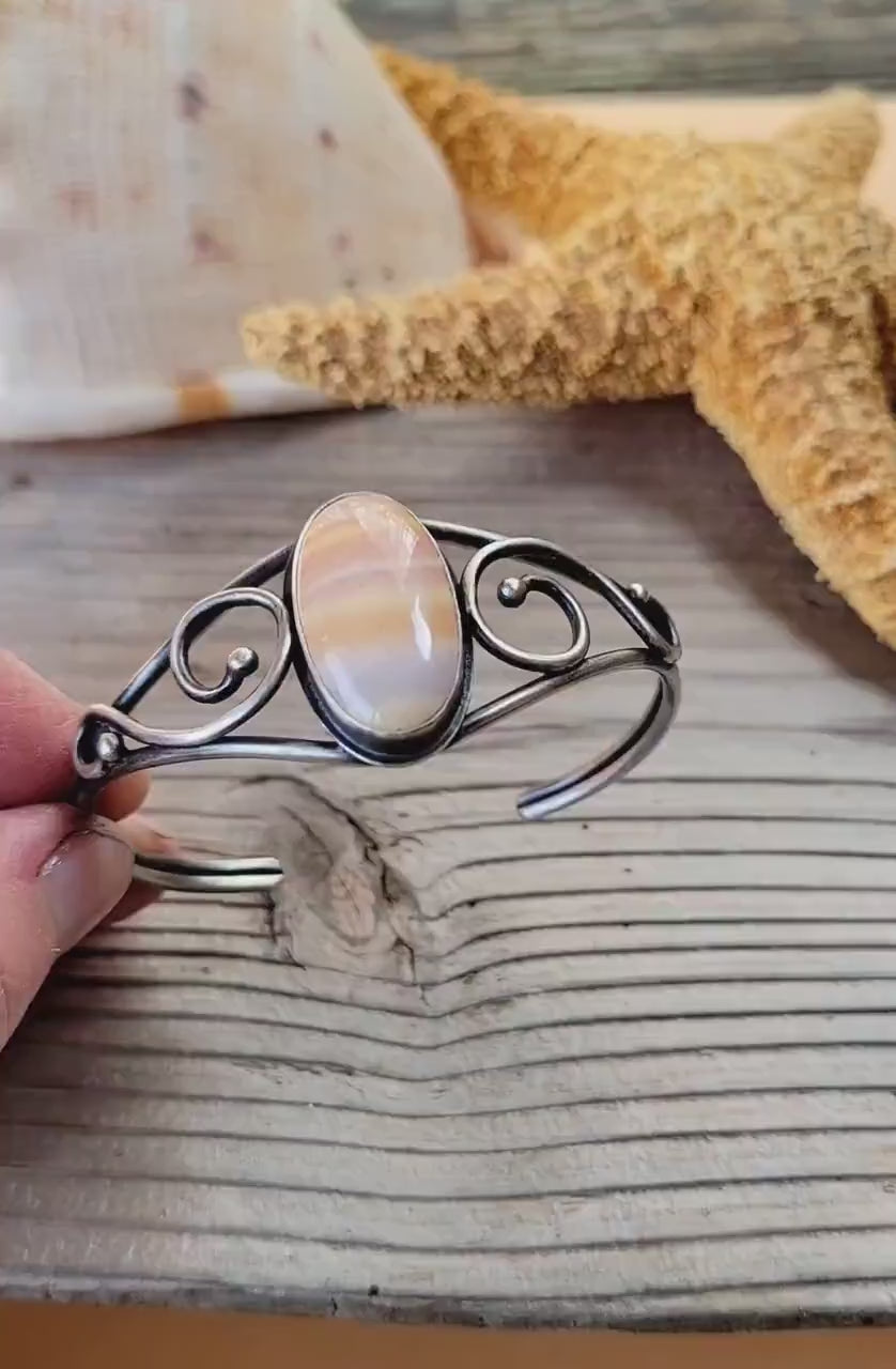Opal Silver Cuff 