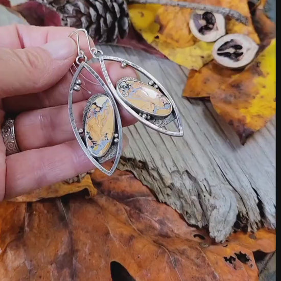 Handmade sterling silver teardrop hoop earrings